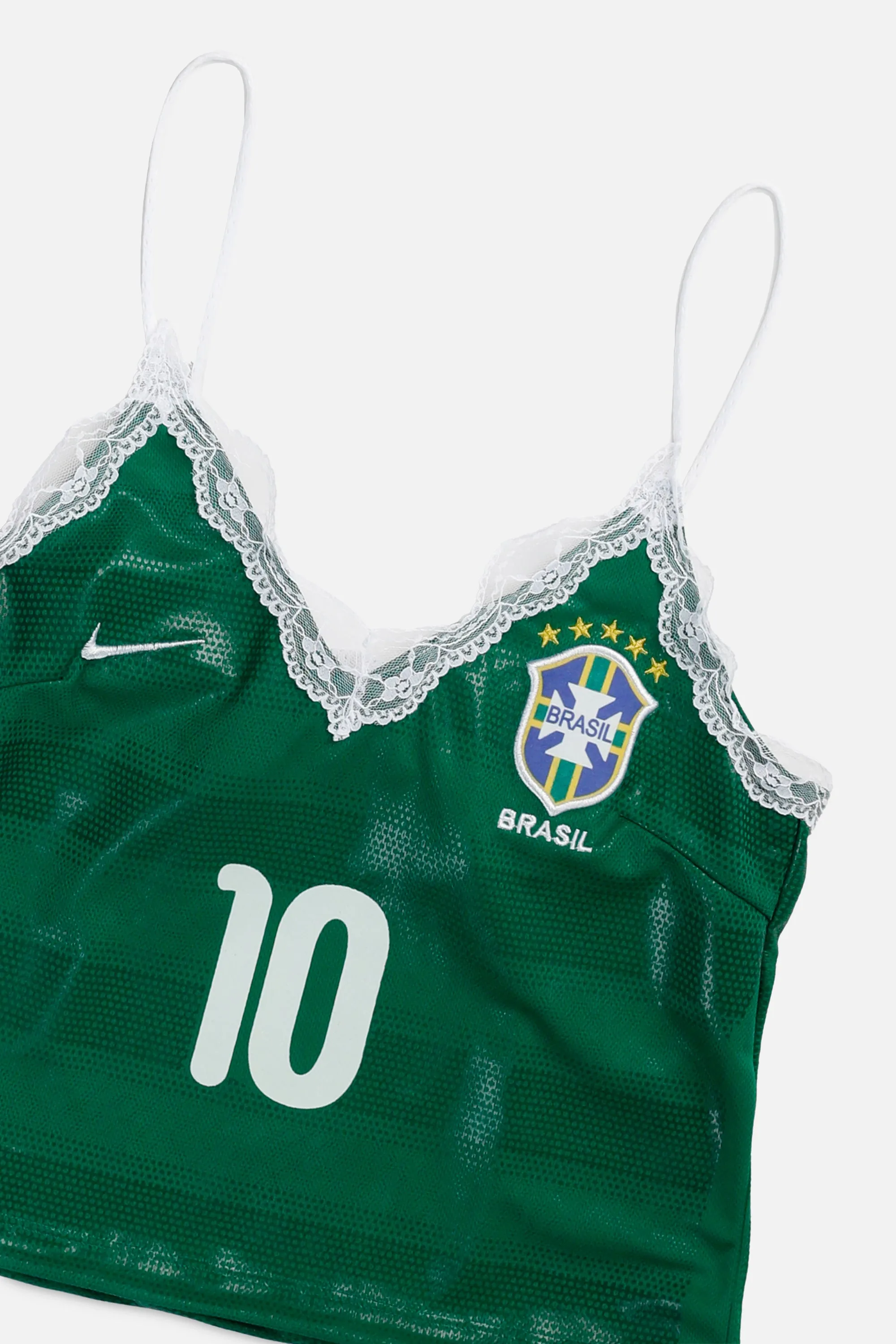 Rework Brazil Soccer Lace Tank - M