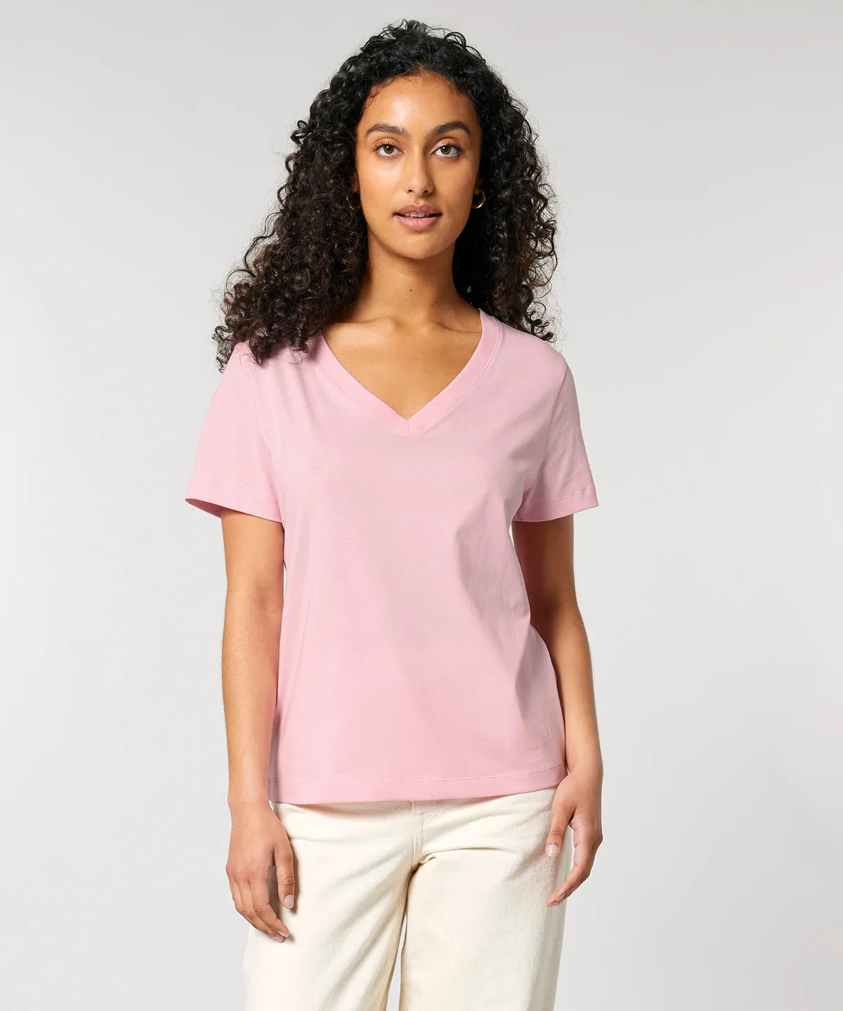 Stanley & Stella Women's Stella Isla Iconics 2.0 V-Neck Organic Cotton Tee {SX720}