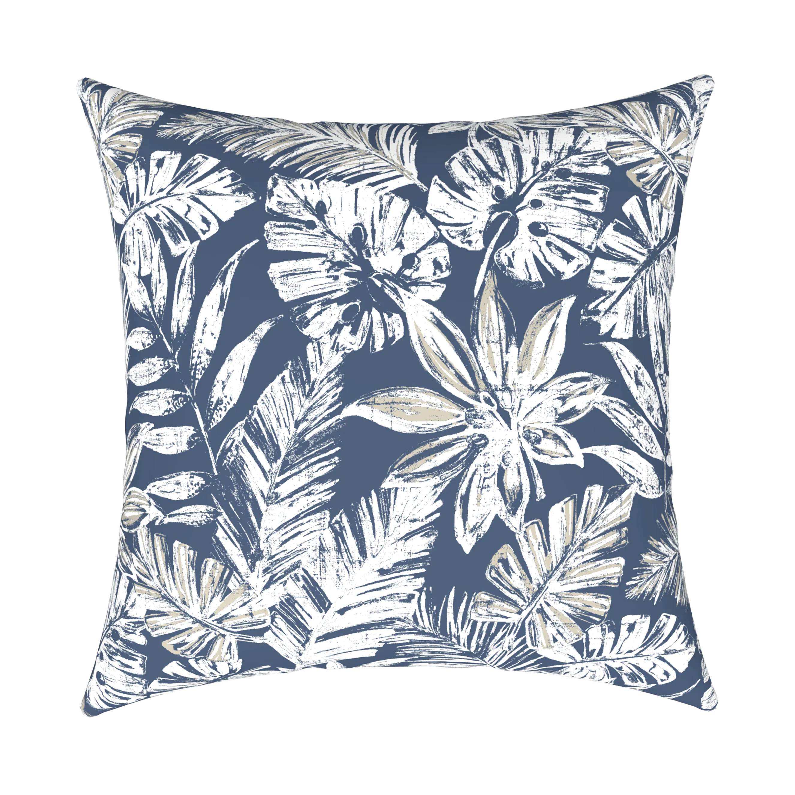 Tahiti Navy Escape - 50x50cm Outdoor Cushion