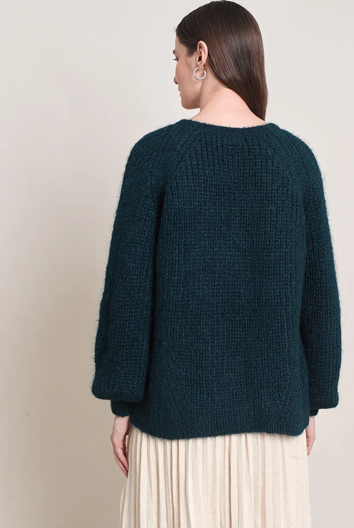 Tess V-Neck Sweater | Green