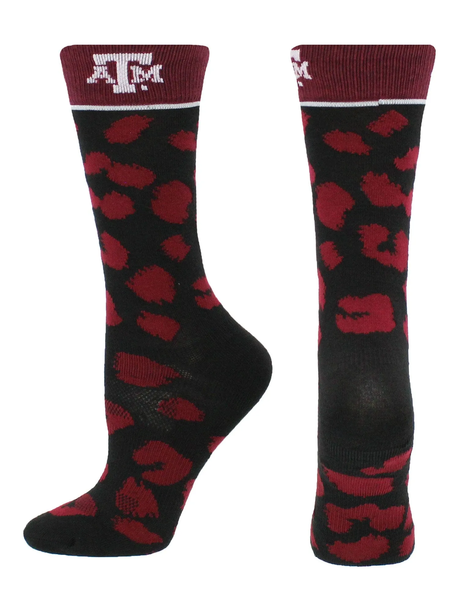 Texas A&M Aggies Socks Womens Savage Crew Socks