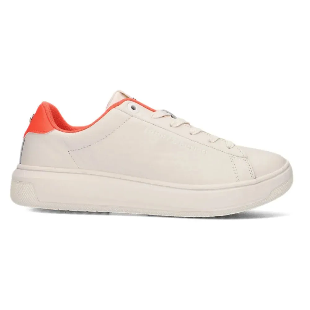 Tommy Hilfiger Low Top Leather Cupsole Trainers Women - BEG