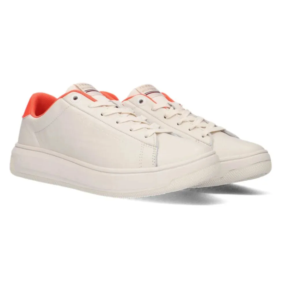 Tommy Hilfiger Low Top Leather Cupsole Trainers Women - BEG