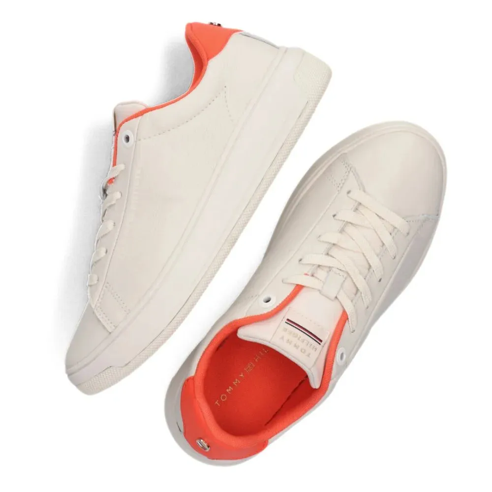 Tommy Hilfiger Low Top Leather Cupsole Trainers Women - BEG