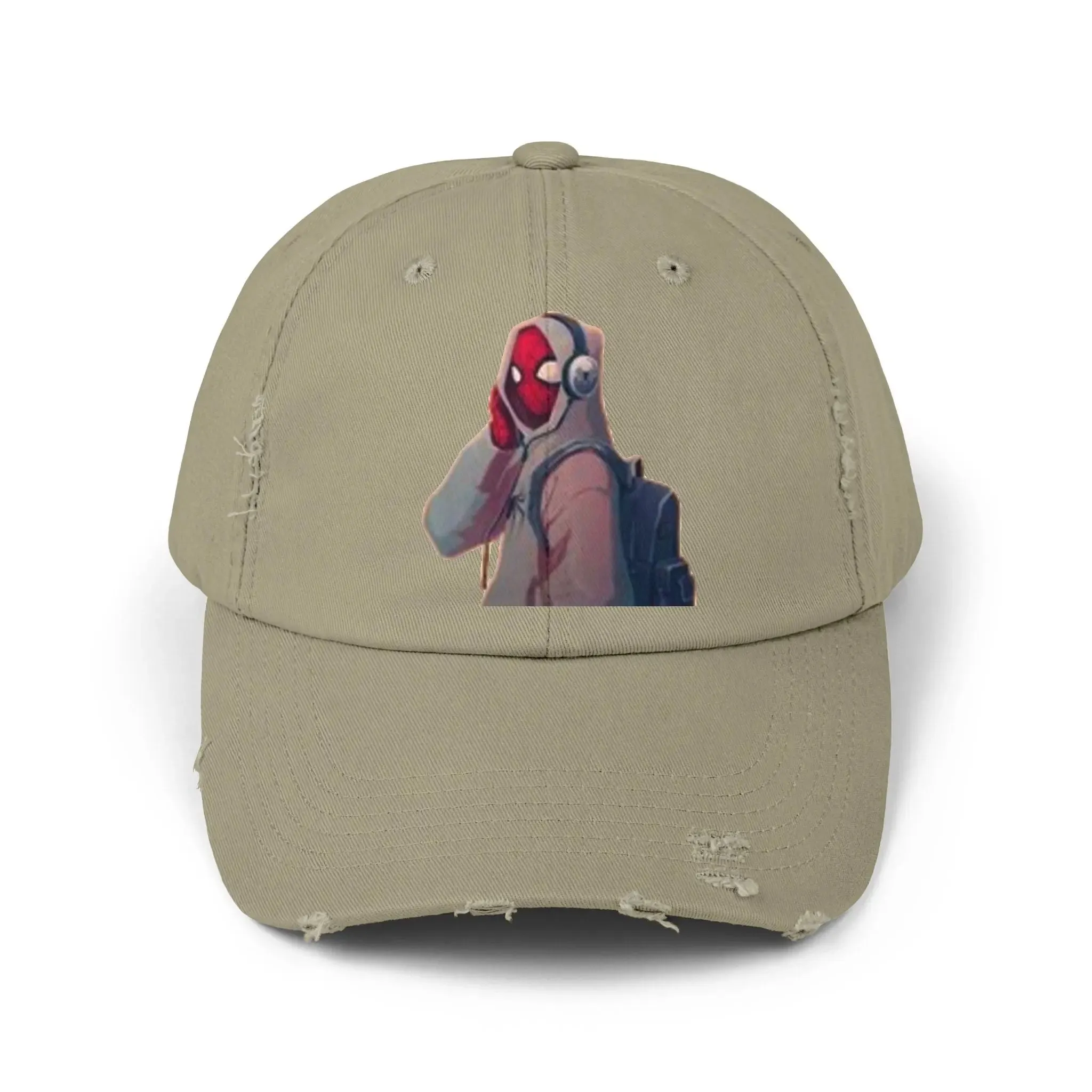 Trendy Men's & Women's Distressed Cap with Cool Character Design