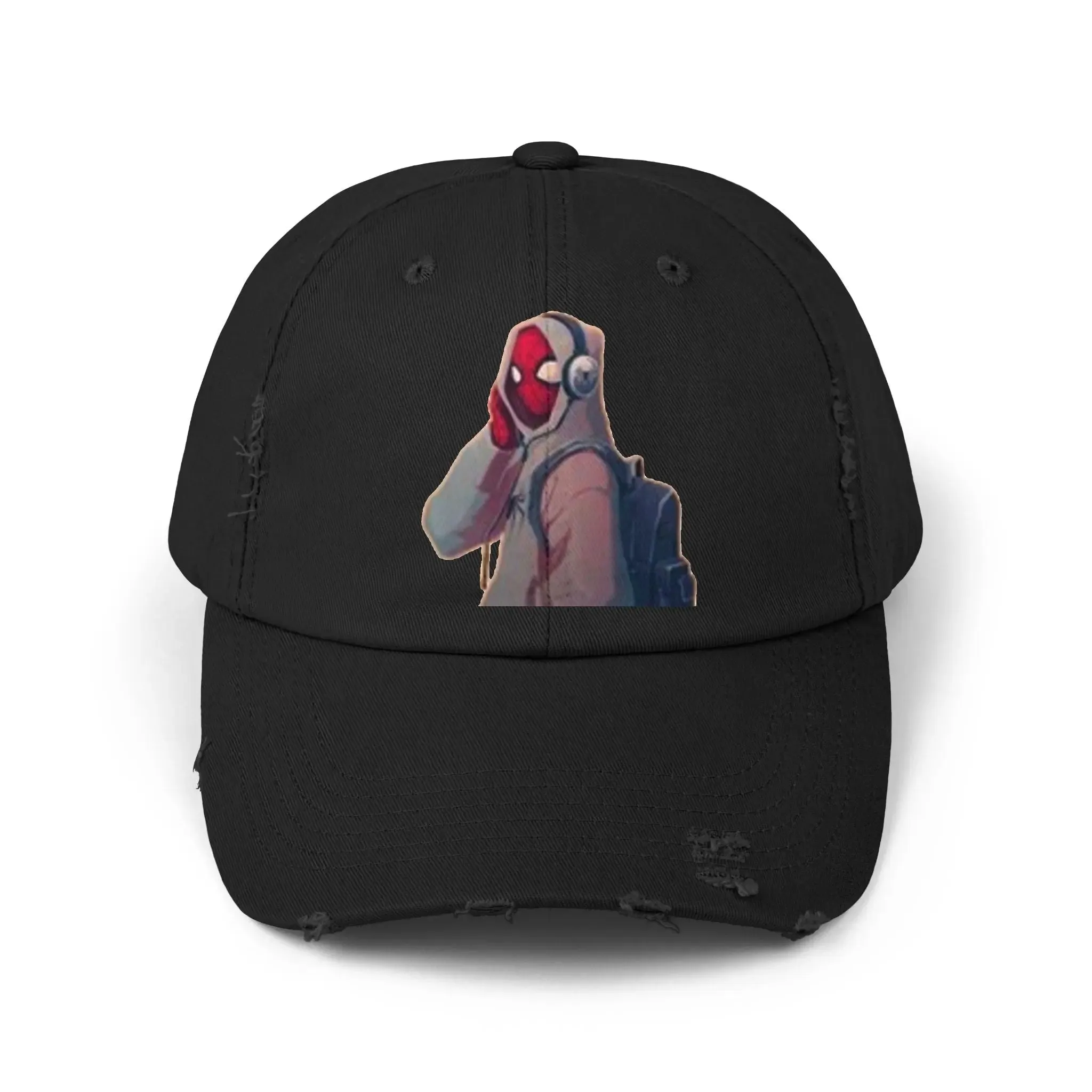 Trendy Men's & Women's Distressed Cap with Cool Character Design