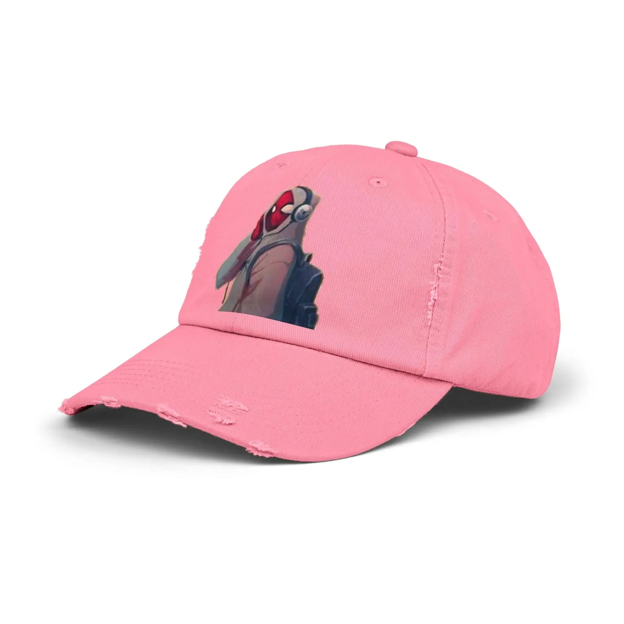 Trendy Men's & Women's Distressed Cap with Cool Character Design