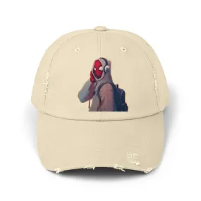 Trendy Men's & Women's Distressed Cap with Cool Character Design