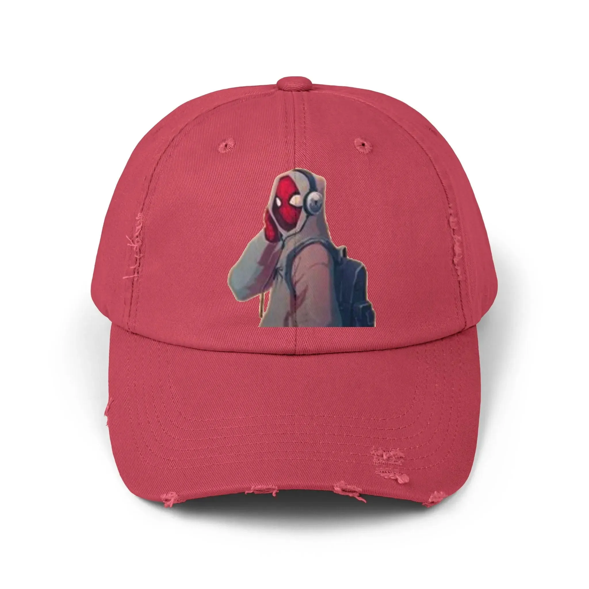 Trendy Men's & Women's Distressed Cap with Cool Character Design