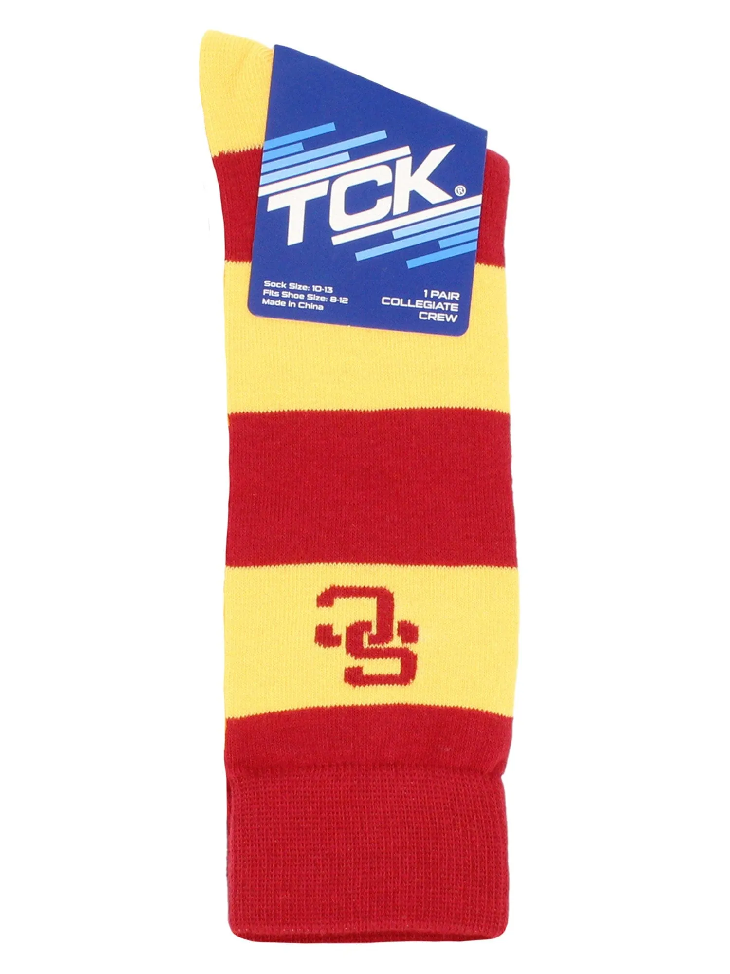 USC Trojans Socks Game Day Striped Crew Socks