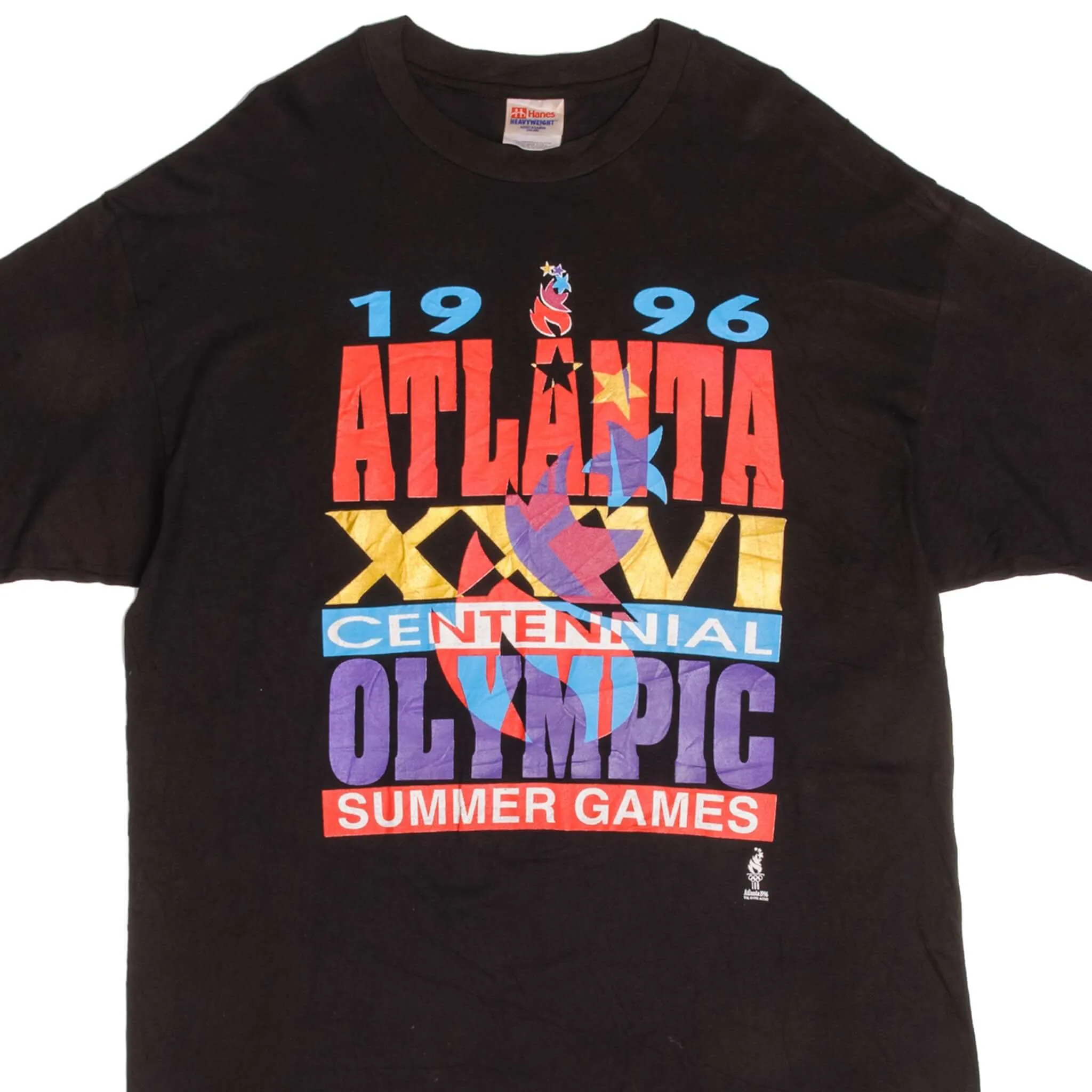 VINTAGE ATLANTA OLYMPICS SUMMER GAMES 1996 TEE SHIRT SIZE XL MADE IN USA