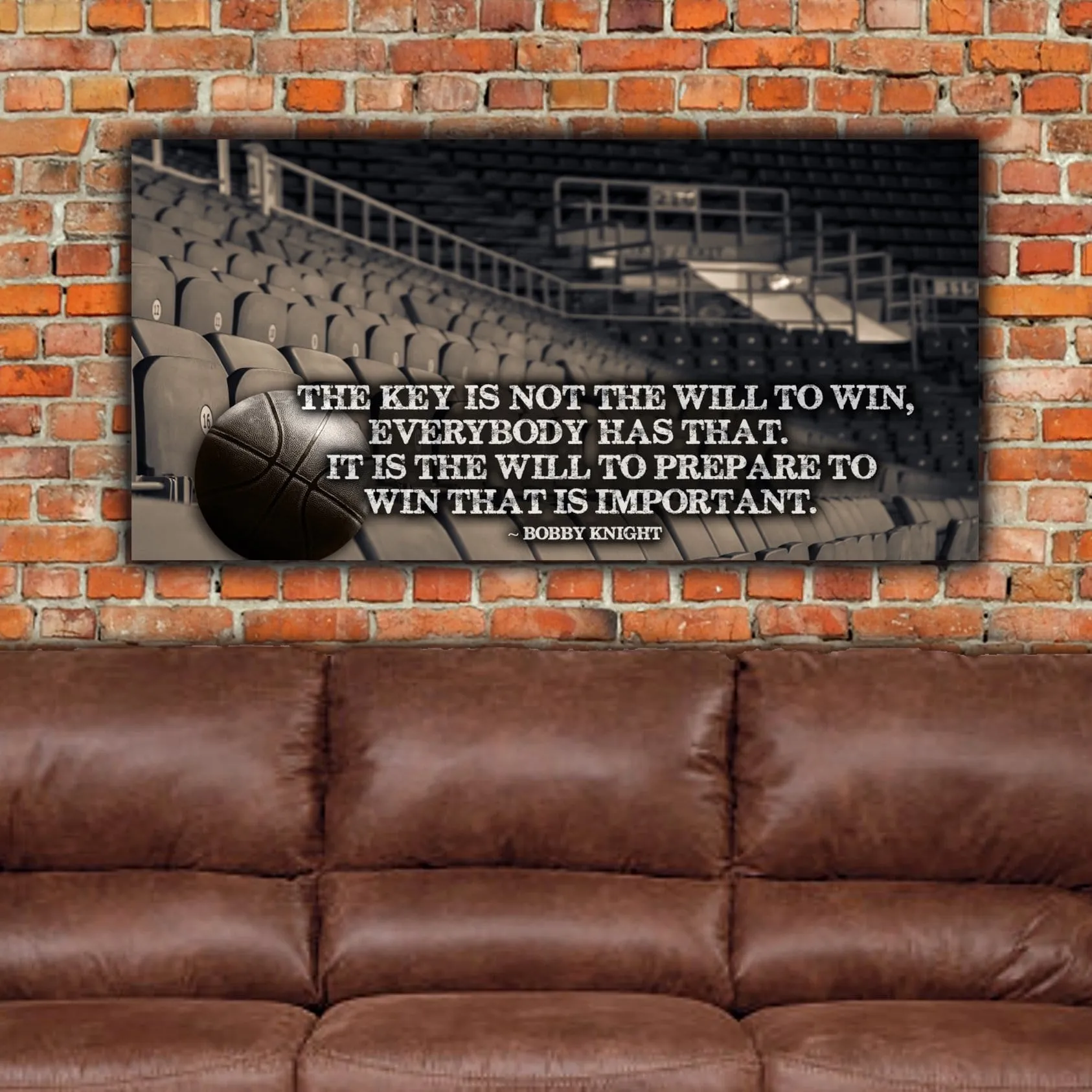 Vintage Basketball Fieldhouse on Canvas