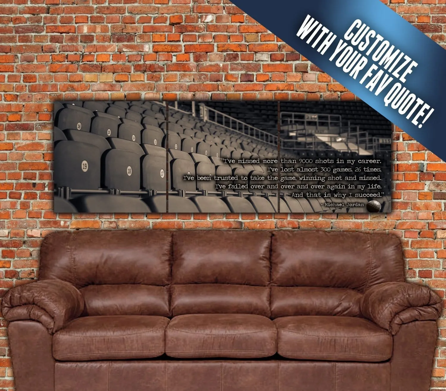 Vintage Basketball Fieldhouse on Canvas