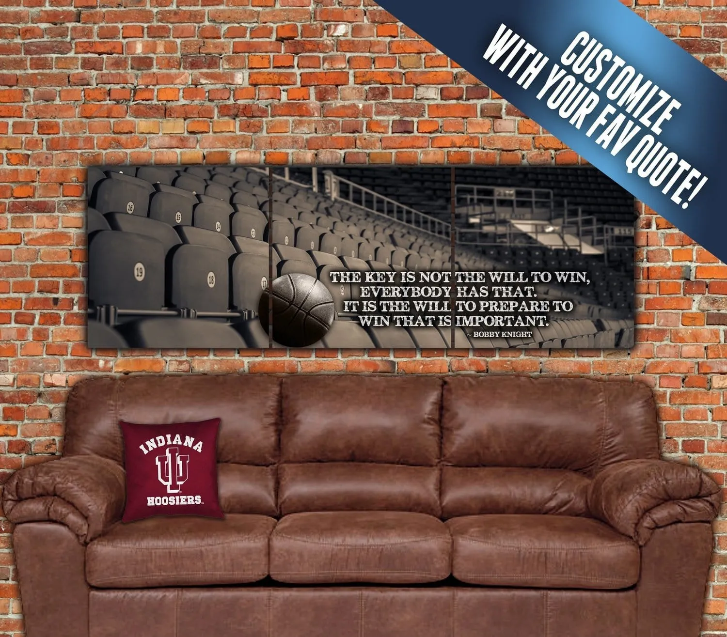 Vintage Basketball Fieldhouse on Canvas