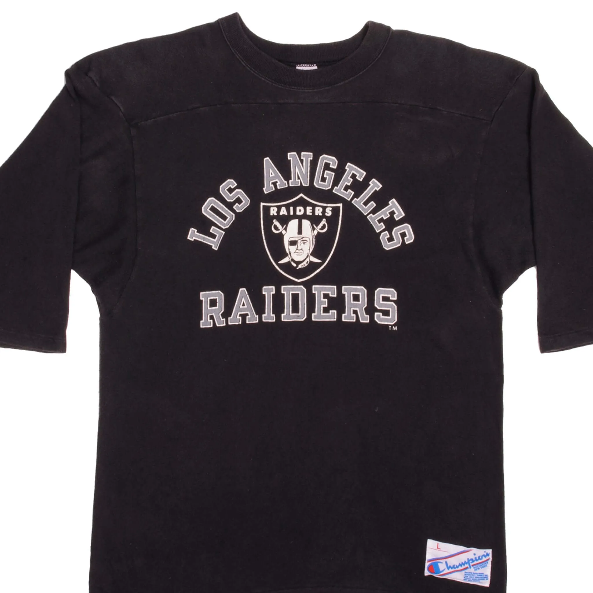 VINTAGE CHAMPION NFL LOS ANGELES RAIDERS TEE SHIRT 1980S MEDIUM MADE IN USA