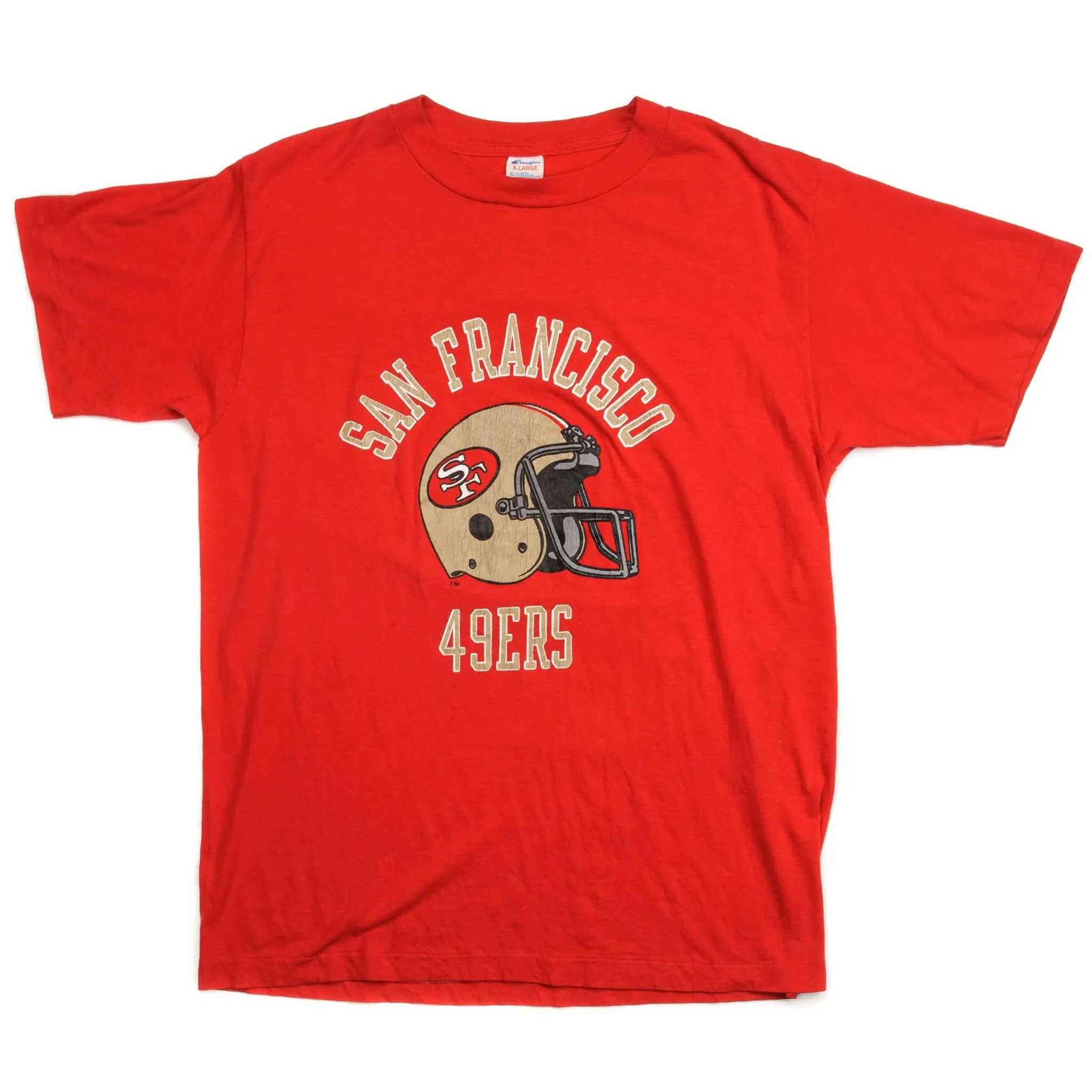 VINTAGE CHAMPION NFL SAN FRANCISCO 49ERS TEE SHIRT EARLY 1980S MEDIUM MADE USA