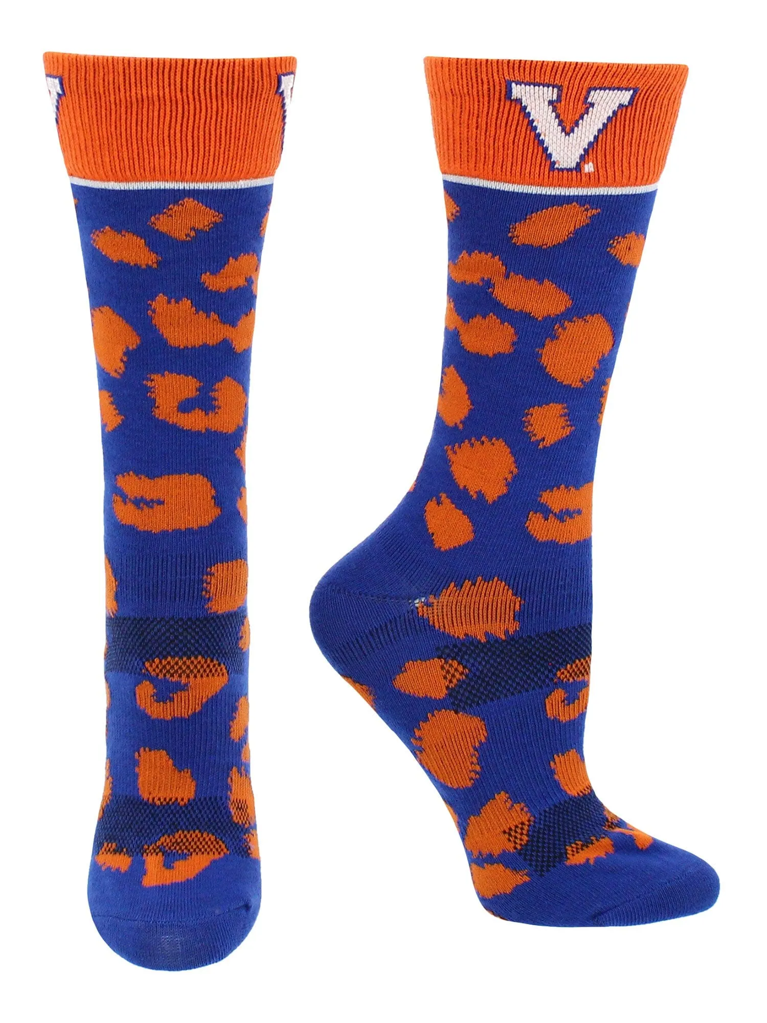 Virginia Cavaliers Socks Womens Savage Crew Socks