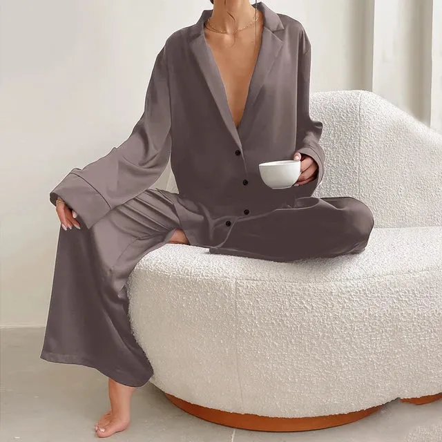 Women's Oversized Silky Satin Sleepwear