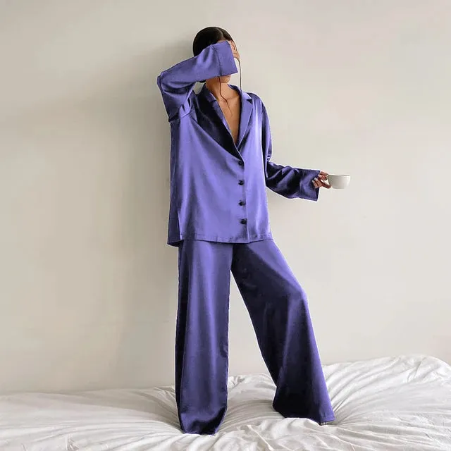 Women's Oversized Silky Satin Sleepwear