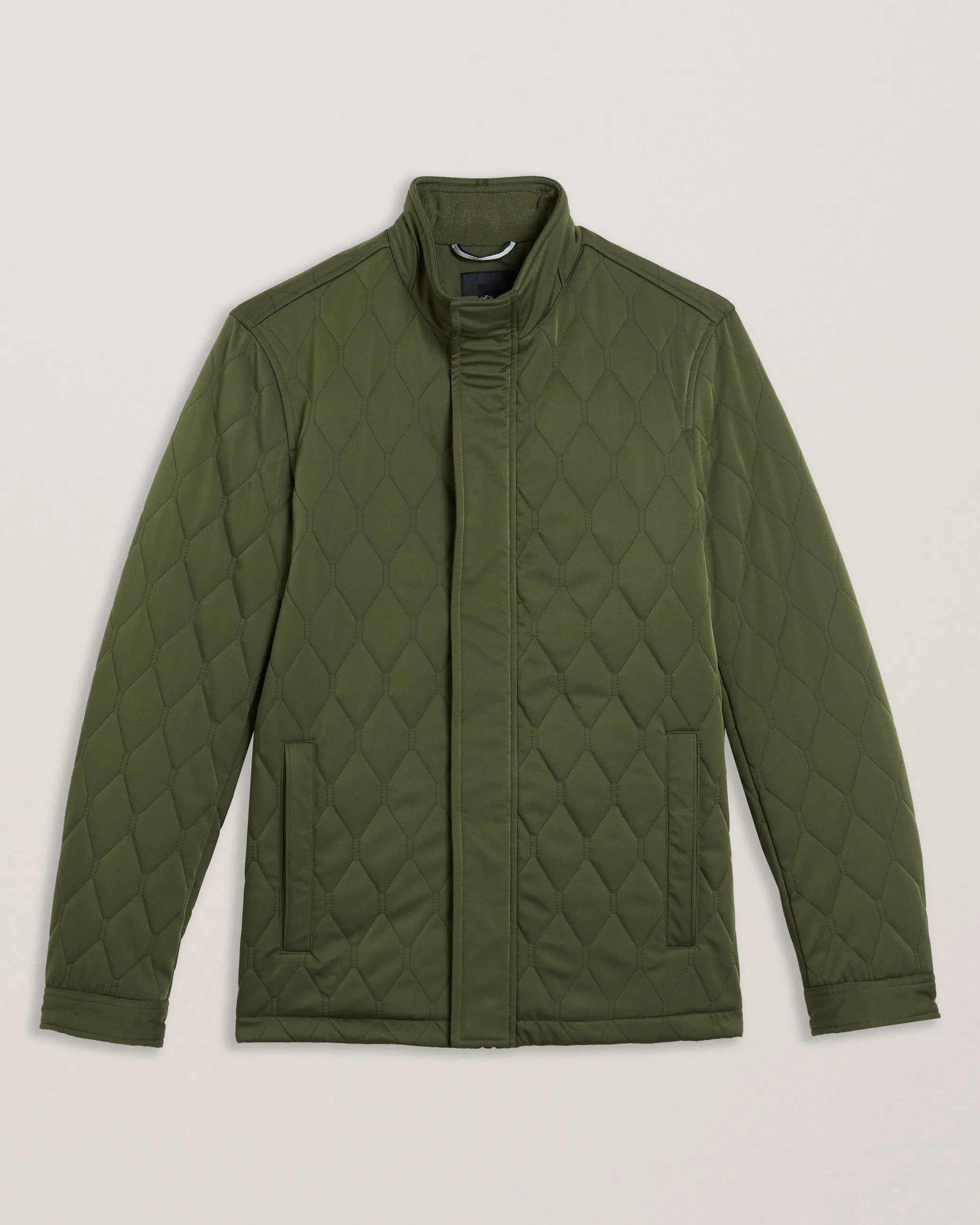 Zampa Quilted Funnel Jacket Mid-Green